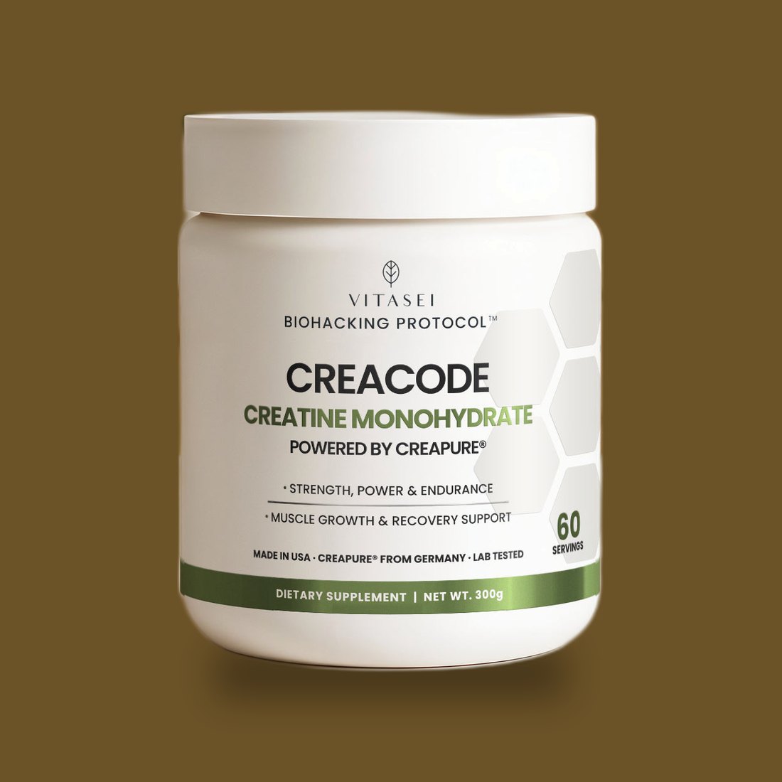CREACODE Creatine Monohydrate | with Creapure® for Strength, Power & Recovery