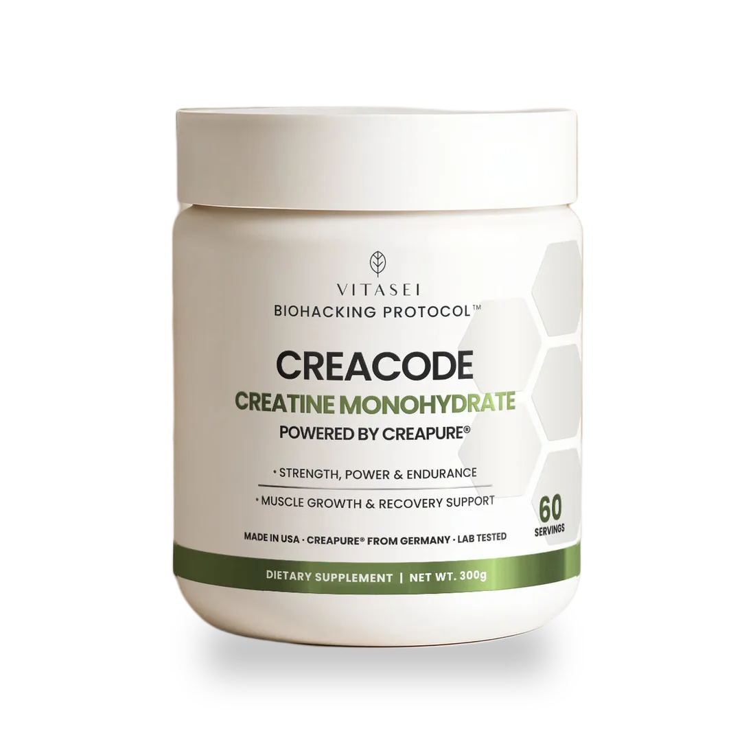 CREACODE Creatine Monohydrate | with Creapure® for Strength, Power & Recovery
