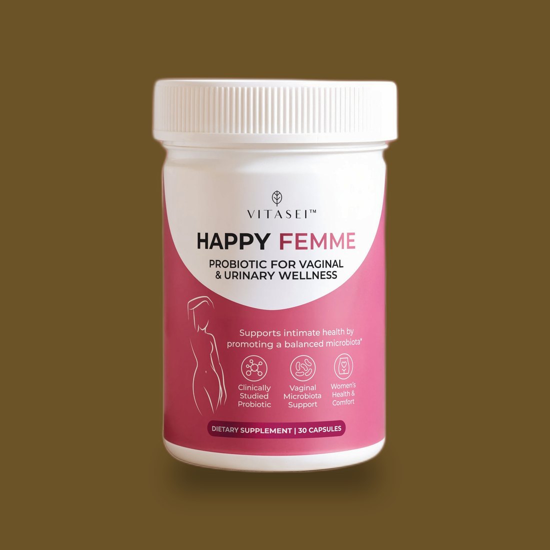 Happy Femme – Intimate Health Probiotic for Vaginal Microbiome Balance