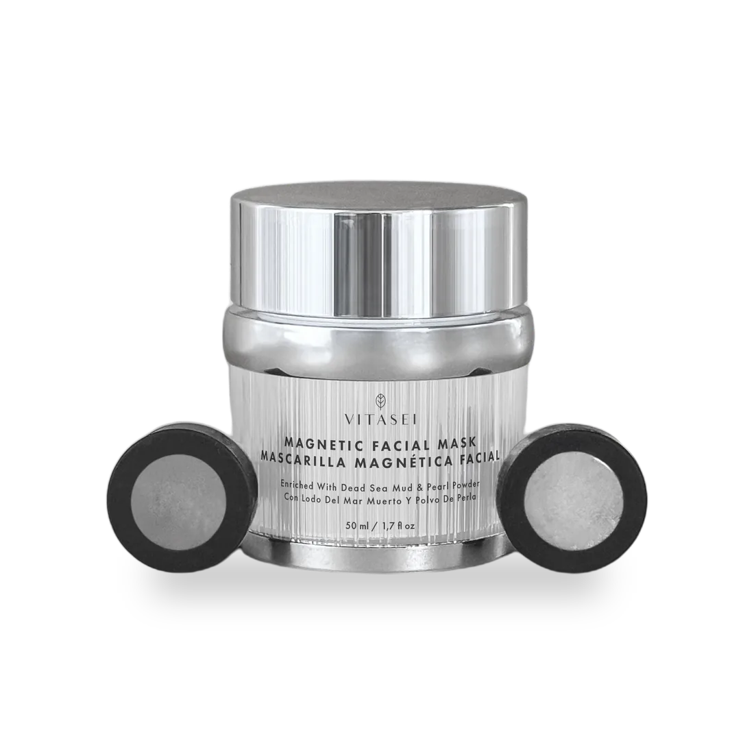 Mascarilla magnética facial con barro del mar muerto y polvo de perla